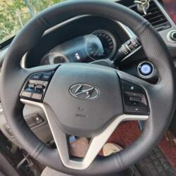 Black Microfiber Leather Hand-stitched ize Car