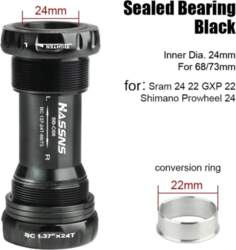 BSA 68 Ceramic Bottom Bracket 24mm