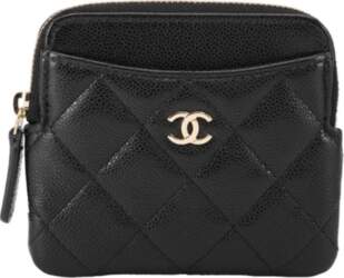 CHANEL Double C Logo Diamond Pattern
