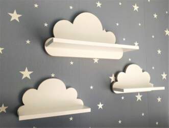 Cloud shelves set of 3 pcs