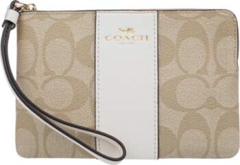 Coach Corner Zip 16 Monogram Canvas