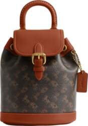COACH Harper Coated Canvas With Leather