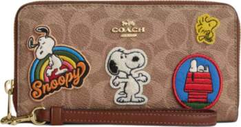COACH PEANUTS Collaboration Zip Around Coated