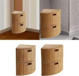 Corner Storage Basket with lid, Space