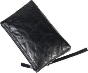 Cowhide Men`s Large Capacity Envelope Clutch
