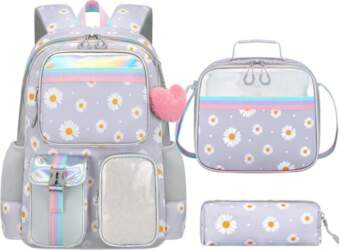 Cute Student Backpack 3pcs/set Primary Schoolbag