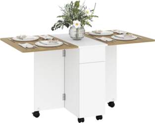 Foldable dining table for 6 people