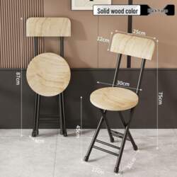 Folding Chair with Backrest - Portable