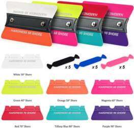 FOSHIO Multiple Hardness TPU Wrap Squeegees