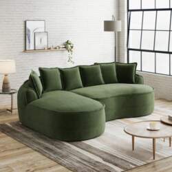 Frameless Sofa, Chenille Fabric Cloud Sofa