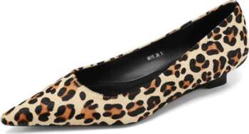 Krazing Pot Horsehair Leopard Pointed Toe