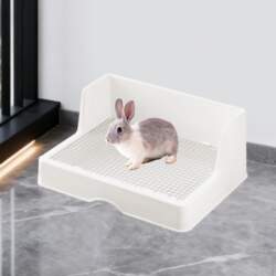 Litter Box with Grid Bedding Corner