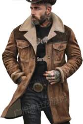 Men`s 2026 Autumn/Winter Suede Patchwork Jacket