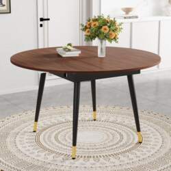 Modern Extendable Dining Table, Transforms from
