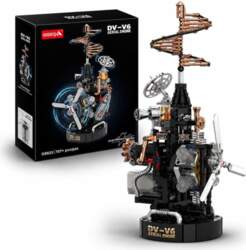 Motorized V6 Aerial Engine Mechanical MOC