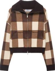 New elegant patchwork knit pilot jacket