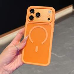 Oranžs magnētisks maciņš priekš priekš Iphone