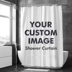 Personalized Shower Curtain Polyester Waterproof Customized
