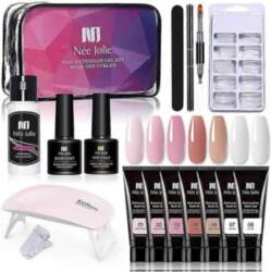Polygel Nail Kit with Uv Light
