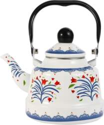 Porcelain enameled boiling water pot, Large