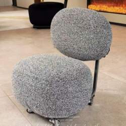 Premium Rolling Stool With Backrest Universal