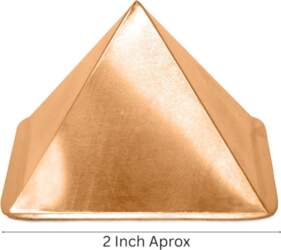 Pure Copper Hollow Pyramid | 2-Inch