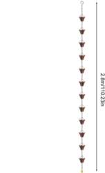 Rain Chain 9FT Copper Downspout Drain