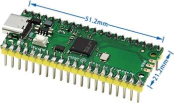 Saderīga Raspberry Pi Pico izstrādes plate