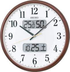 Seiko Radio-Controlled Wall Clock - Temperature