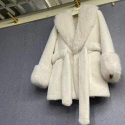 Slim Long Large Fur Collar Faux