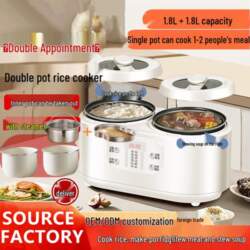 Smart Dual-Pot Rice Cooker with Detachable