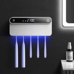 Smart UV Toothbrush Holder Sterilizer Toothpaste