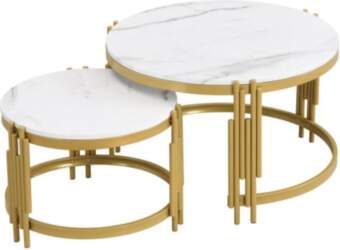 Tea Table Modular Coffee Set Marble