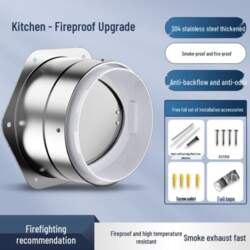 Universal Fireproof One-Way Kitchen Vent Valve
