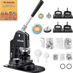 VEVOR Button Maker Machine, Multiple Sizes