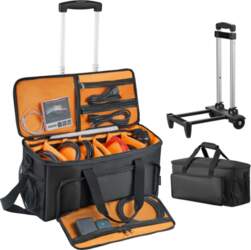 VEVOR Rolling DJ Cable Bag, 1680D