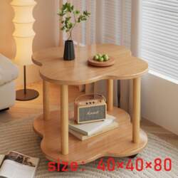 Vintage Round Side Table - Portable