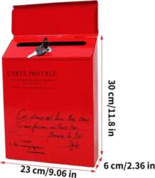Wall Mount Mailbox Waterproof Locking Letter