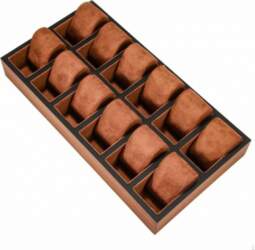 Watch Tray with Suede Inserts Divided