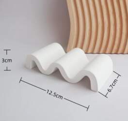 Wave Shaped Snack Plate 2-piece Set