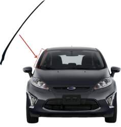 Windshield Windscreen Vertical Moulding Trim Left