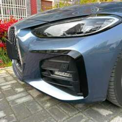1 Pair Gloss Black Front Bumper