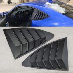 1 Pair Matte Black Rear Side