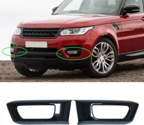 1Pair Black Front Fog Light Cover