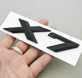 3D ABS Chrome Black Car Letters