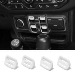 4PC Window Control Switch Button Cover