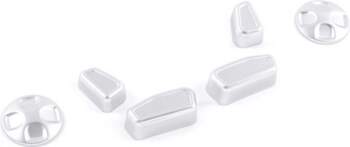 6pcs ABS Chrome Seat Adjustment Button