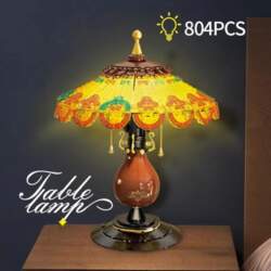 804PCS Retro Table Lamp Building Blocks