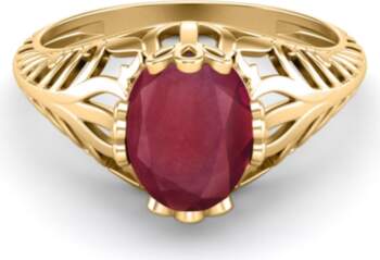 9X7MM Oval Shape Ruby 925 Sterling