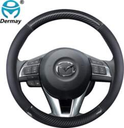 Ādas automašīnas stūres pārsegs priekš Mazda
